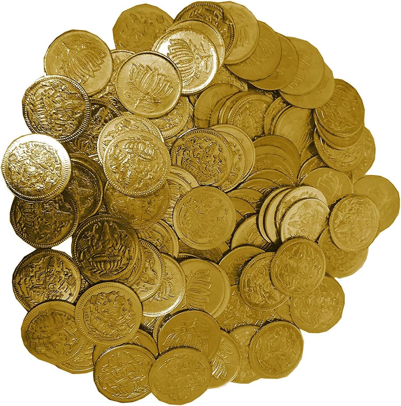by Sengems Lakhsmi Lotus 108 Gold Plated Copper Pooja Coins (Size: Medium)