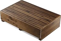Vista 8 de TINAMO Taburete de Un Paso de 3.5" para Ancianos, Taburete Elevado de Madera de Acacia para Cama - 550 Lbs Taburete de Movilidad de Madera