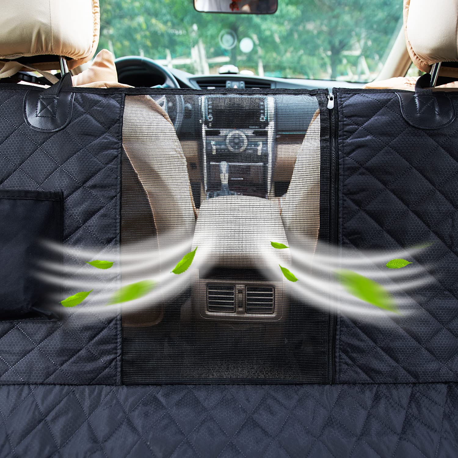 QSCTYG Hondenautostoelhoes hond autostoelhoes waterdicht huisdier reizen hond drager hangmat auto achterbank beschermer mat veiligheid drager voor