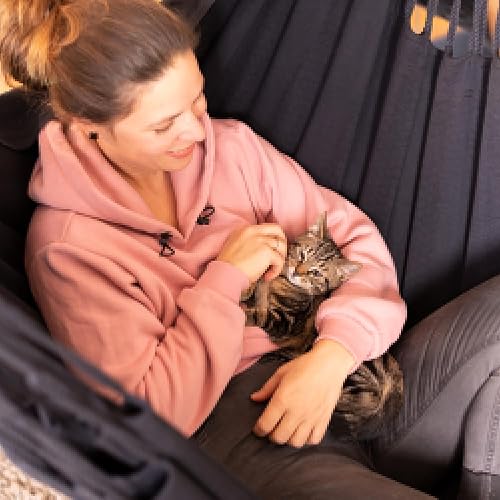 Vista 47 de LA SIESTA - Hamaca de algodón orgánico, modelo Habana Turrón