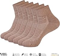Vista 2 de 1SOCK2SOCK Paquete de 6 calcetines deportivos de algodón para hombres y mujeres, de algodón, corte bajo, calcetines para correr