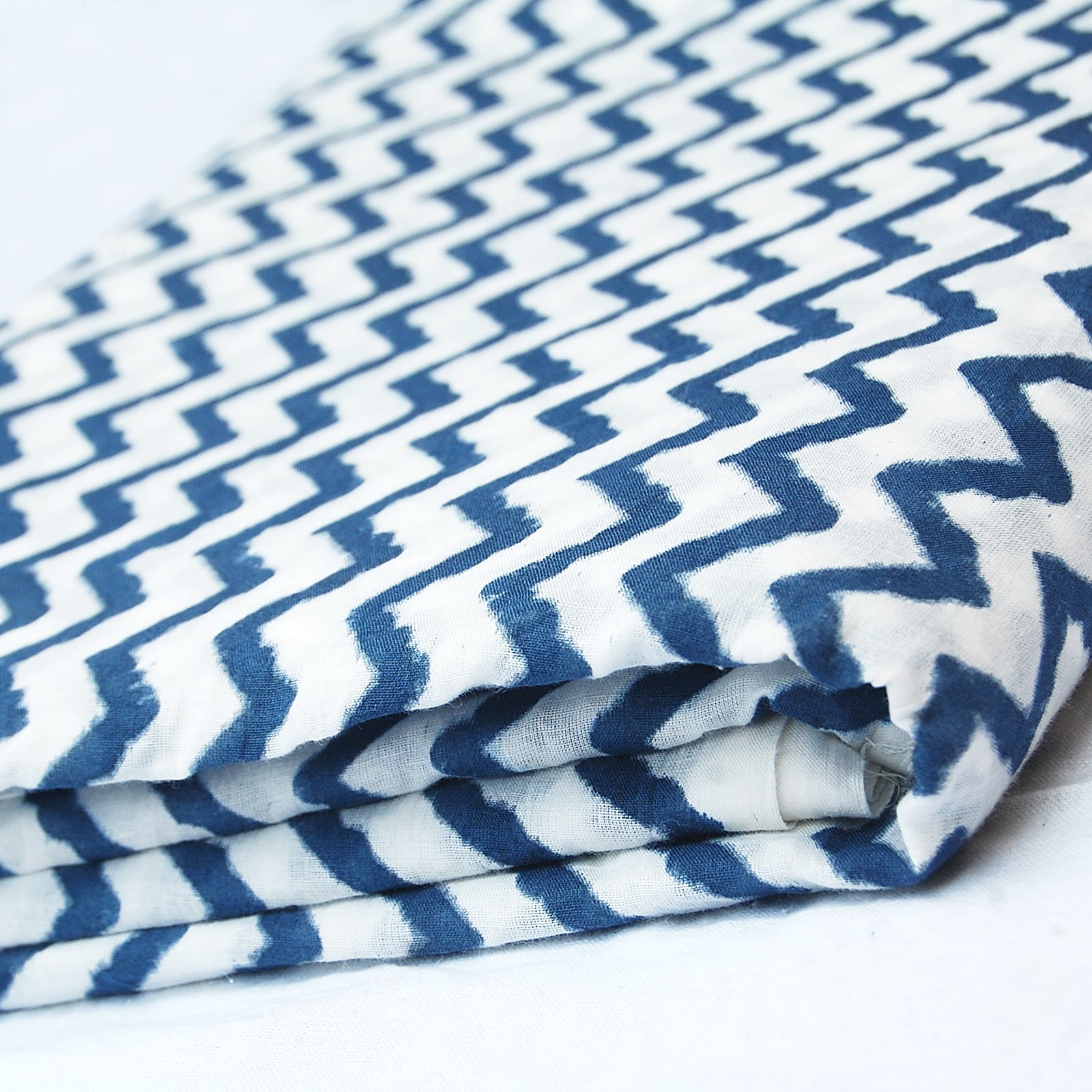 Tkanina bawełniana z nadrukiem blokowym Indyjska tkanina ręcznie drukowana, miękka tkanina bawełniana od The Yard Fabric, Jaipuri Kurti drukowana tkanina na letnią sukienkę (20 jardów)