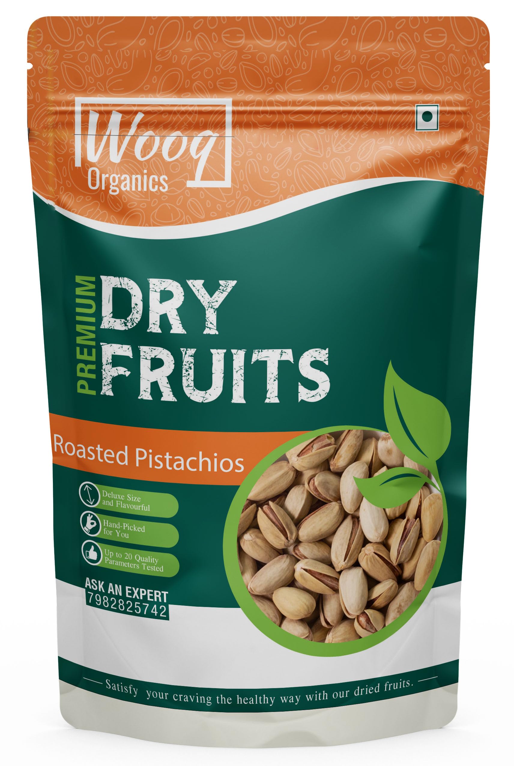 Wooq Organics Premium Irani Pista, Roasted Pisa, 100% Natural Roasted Pista (200g) (B0BMPX3V7H) Amazon Price History, Amazon Price Tracker