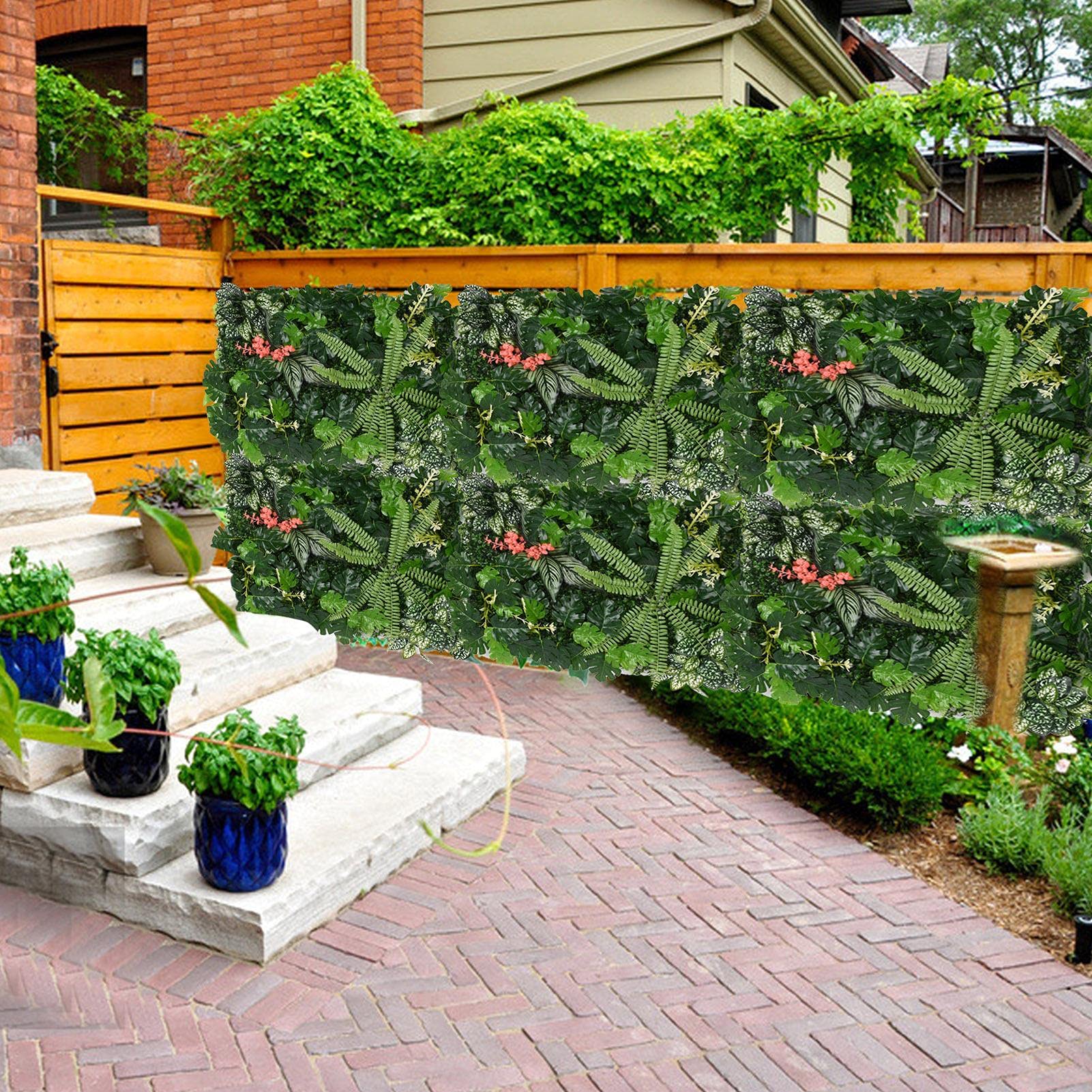 Panneaux De Plantes Artificielles, Mur Gazon Artificiel, Panneau Plante Artificielle Murale, Haie Artificielle Le Mur Vegetal Interieur Artificiel, Pour Mariage Ou Decoration Interieure DIY Pelouse