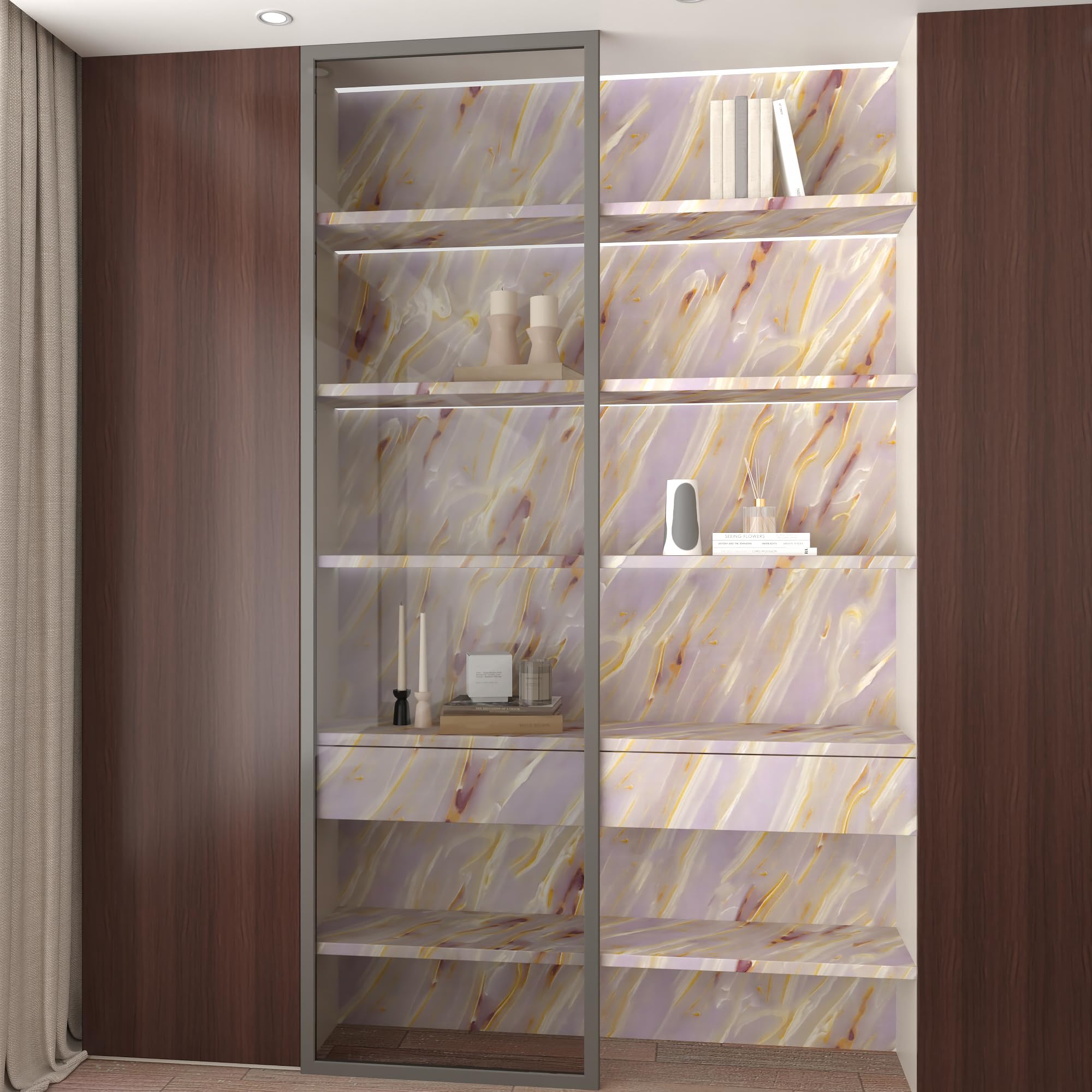 Różowy marmurowy papier kontaktowy na blaty odklej i przyklej marmurowa tapeta złote płynne linie 80 cm x 200 cm błyszczący papier kontaktowy wodoodporny samoprzylepny marmurowy arkusz laminowany