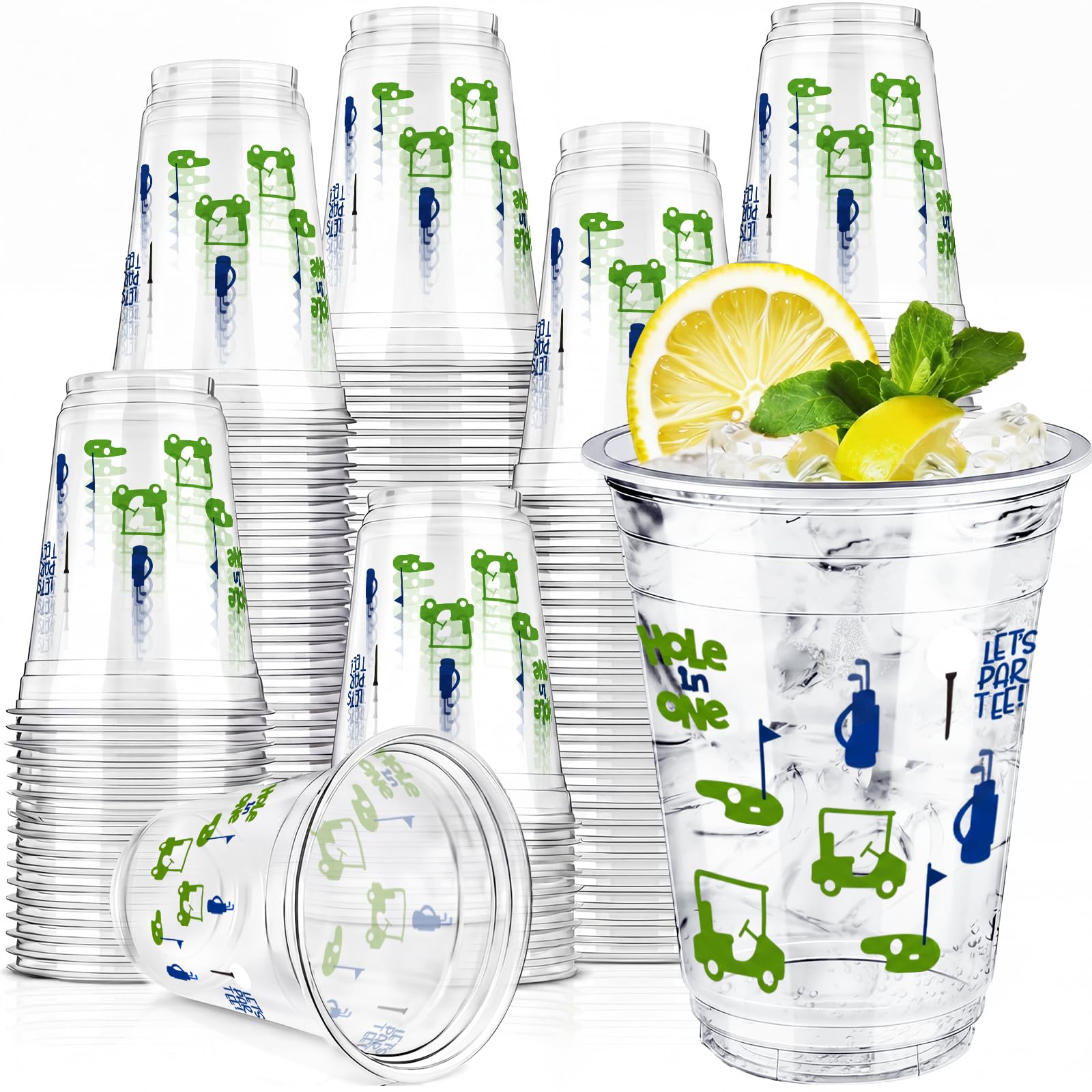 Qinyoung 45 Pcs Golf Party Cups Golf Themed Party Decorations