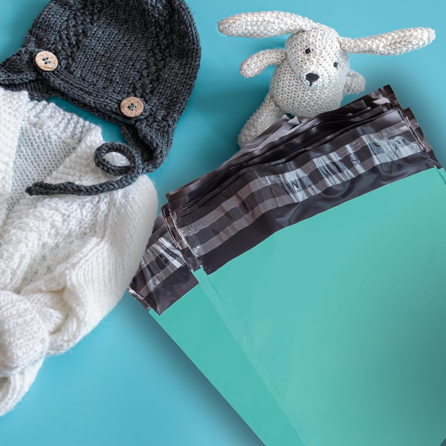 Yens Poly Mailers 6X9 200 Pack Teal,Strong Self Seal Adhesive Shipping Envelopes Waterproof for Shipping, Mailing, Packaging M1 - Image 5