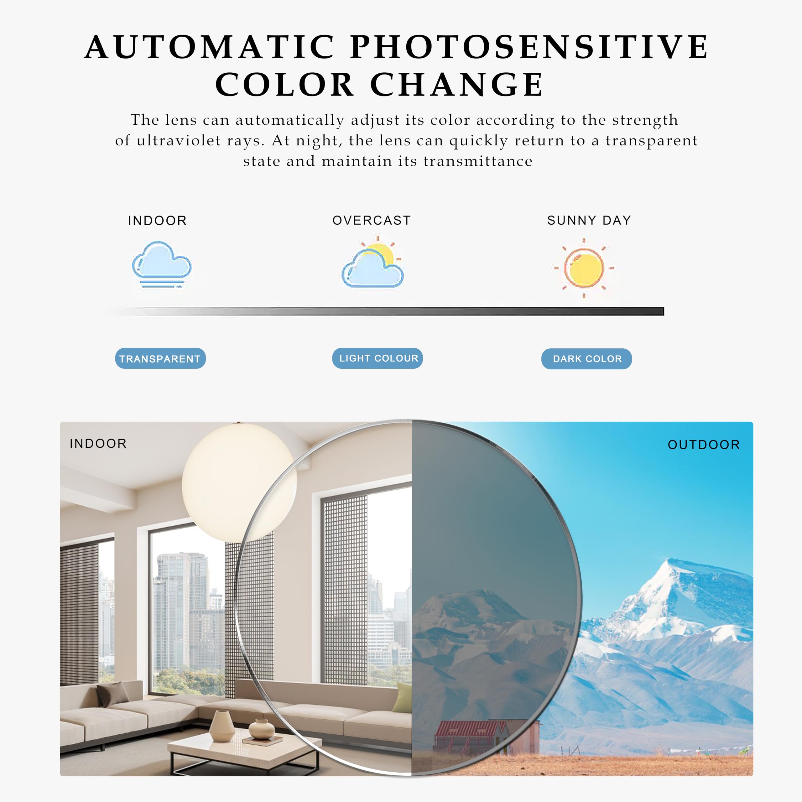 Occhiali fotocromatici con blocco della luce blu UV400 Occhiali da sole anti affaticamento degli occhi per computer da gioco con luce blu occhiali bloccanti lenti trasparenti antiriflesso