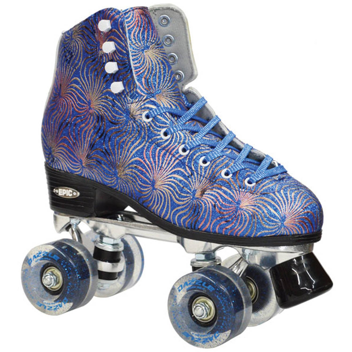 Epic Skates Dazzle05 Quad Roller Skates, Blue