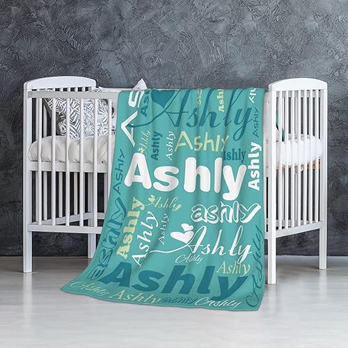 Miniatura 3 de Dr.TOUGH Manta personalizada con nombre para niños, mantas de bebé personalizadas para niños y niñas, manta con nombre para cumpleaños, Navidad
