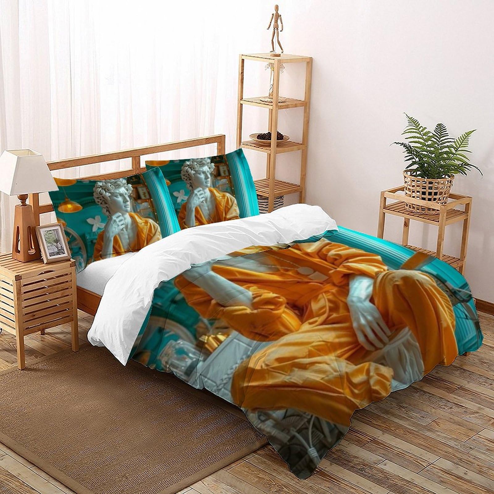 Housse de couette imprimé 3D tendance mode pour chambre de filles King