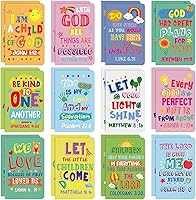 Vista 1 de 24 blocs de notas con versículos de la Biblia, mini cuadernos religiosos de bolsillo, motivacionales, cristianos, pequeños blocs de notas