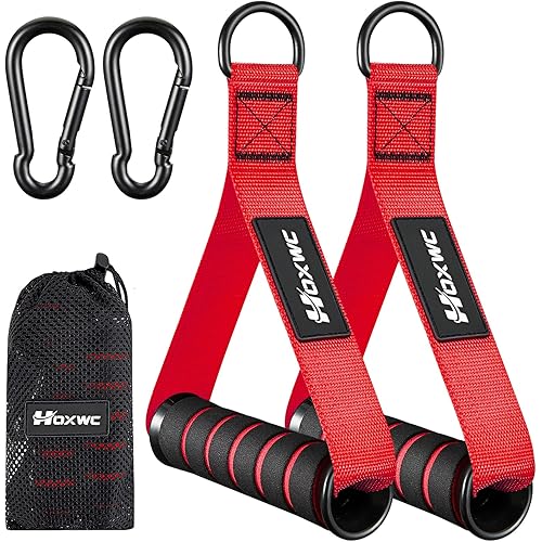 Cable Handles Gym Equipment, Heavy Duty Resistance Band Handles, Replacement Exercise Handles for Cable Machine, Pulley System, Strength Trainer, Pull Down Workout, Home Gym Cable Attachments