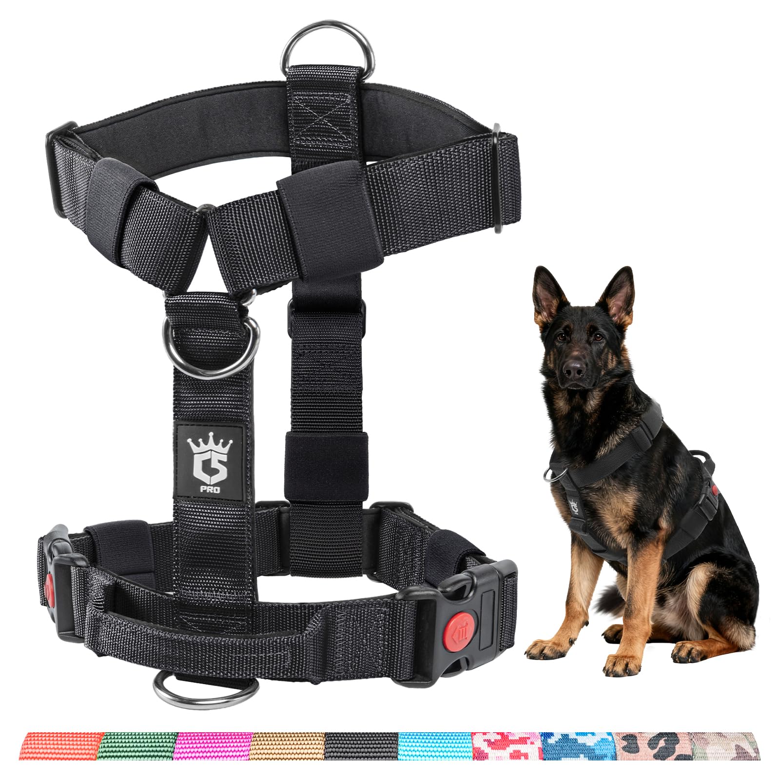 TSPRO Heavy Duty Tactical Dog Harness