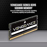 Vista 2 de CORSAIR Vengeance SODIMM DDR5 RAM 48GB (1x48GB) 4800MHz CL40 Memoria de computadora Intel XMP iCUE Compatible - Negro (CMSX48GX5M1A4800C40)