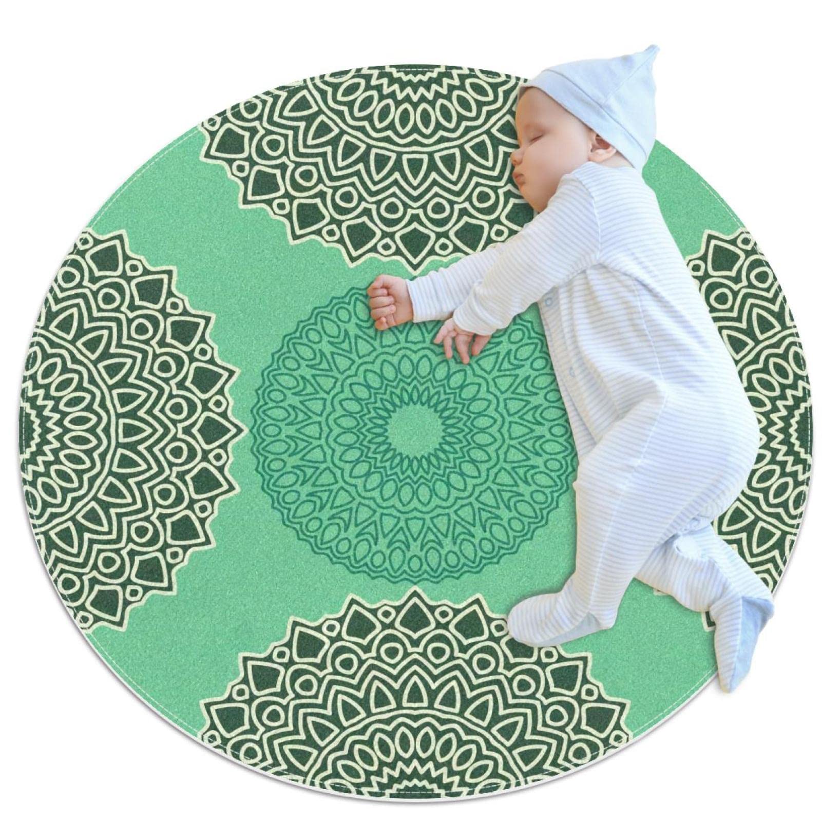 Tapis vert JDEZ pour réchauffer un sol de chambre froid et décorer le salon en 100x100