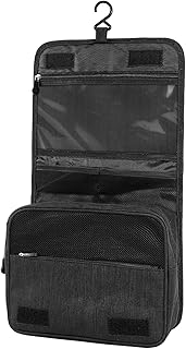 Trousse de Toilette, Pliable Grande Trousse de Toilette Voyage pour Hommes et Femmes,Multifonction Imperméable Sac Cosmétique Organisateur de Voyage avec Crochets