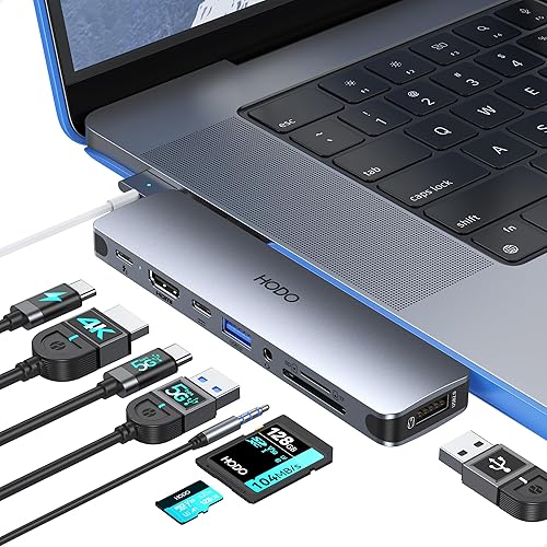 Miniatura 10 de Estación de acoplamiento USB C con adaptador para monitor dual para Dell HP, estación de acoplamiento para portátil con 3 monitores, pantalla