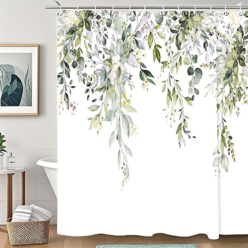 Miniatura 17 de Cortina de ducha con flores de margaritas rosas florales, cortinas de ducha de baño, decoración del hogar, tela impermeable lavable a máquina con 12