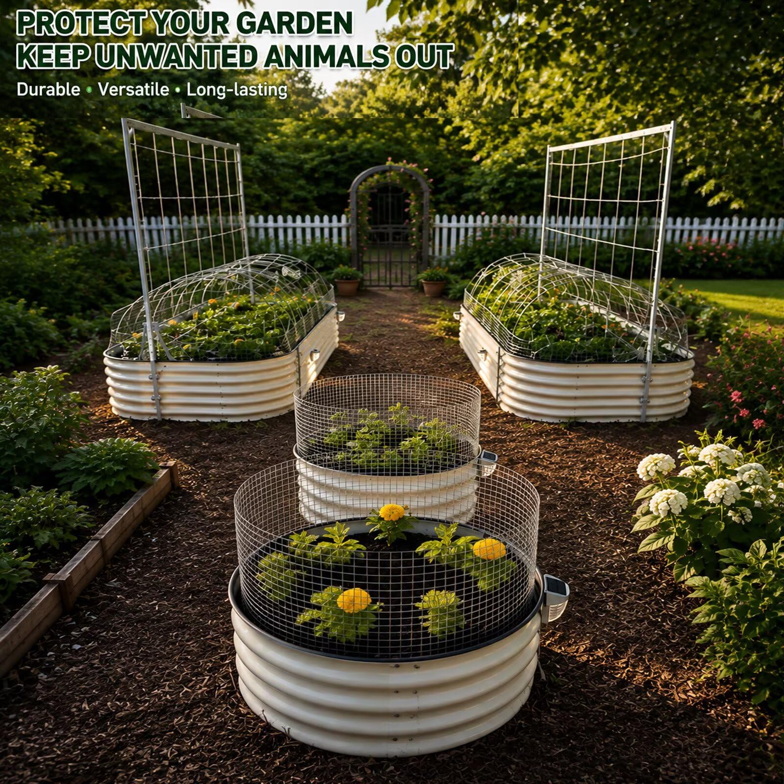 Rollo de malla de alambre soldado galvanizado for cercas de jardines y uso agrícola(1/2 inch,30 in x 44 ft)