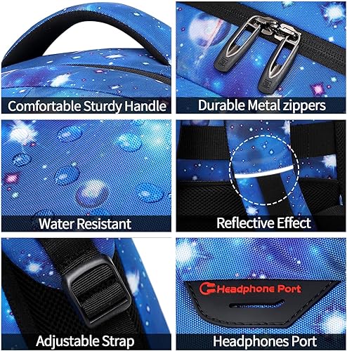 Miniatura 4 de Mochila para laptop, viajes de negocios, antirrobo, delgada y duradera, con puerto de carga USB, bolsa de computadora universitaria resistente al