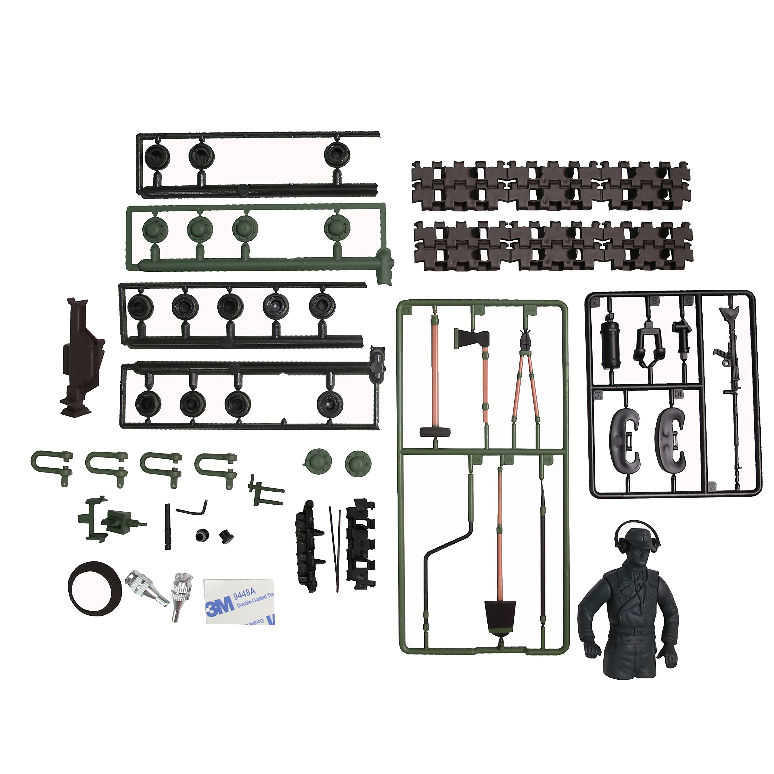HENG LONG Set di accessori originali | Set per carro armato 1:16 per 3869 – Jagdpanther | Ricambio per modelli di marca: Heng Long, Taigen, Torro 69-120