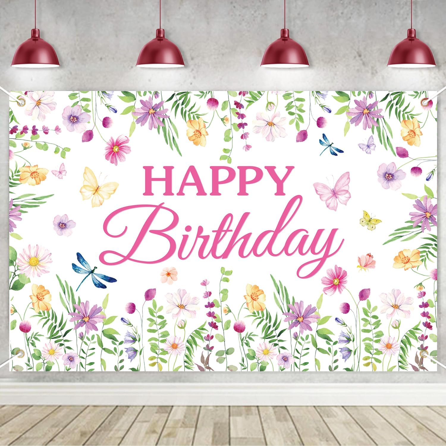 Wildflower Party Banner