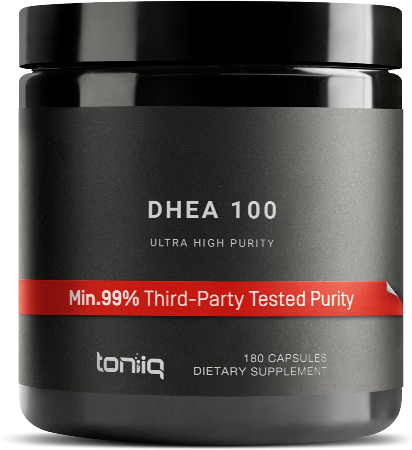 Product image of Toniiq Ultra High Strength DHEA 100mg Supplement for Men - 99%+ Highly Purified and Bioavailable Micronized DHEA Supplement for Women and Men - DHEA 100 mg - 180 Capsules