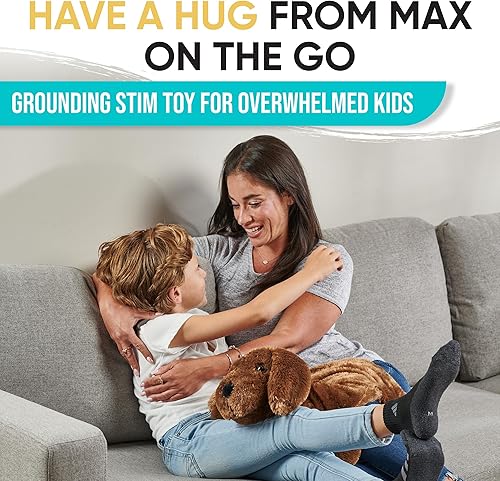 Miniatura 2 de Almohadilla de regazo con peso para niños, 5 libras. Manta sensorial con peso de animales de peluche para niños pequeños, niños y adultos con