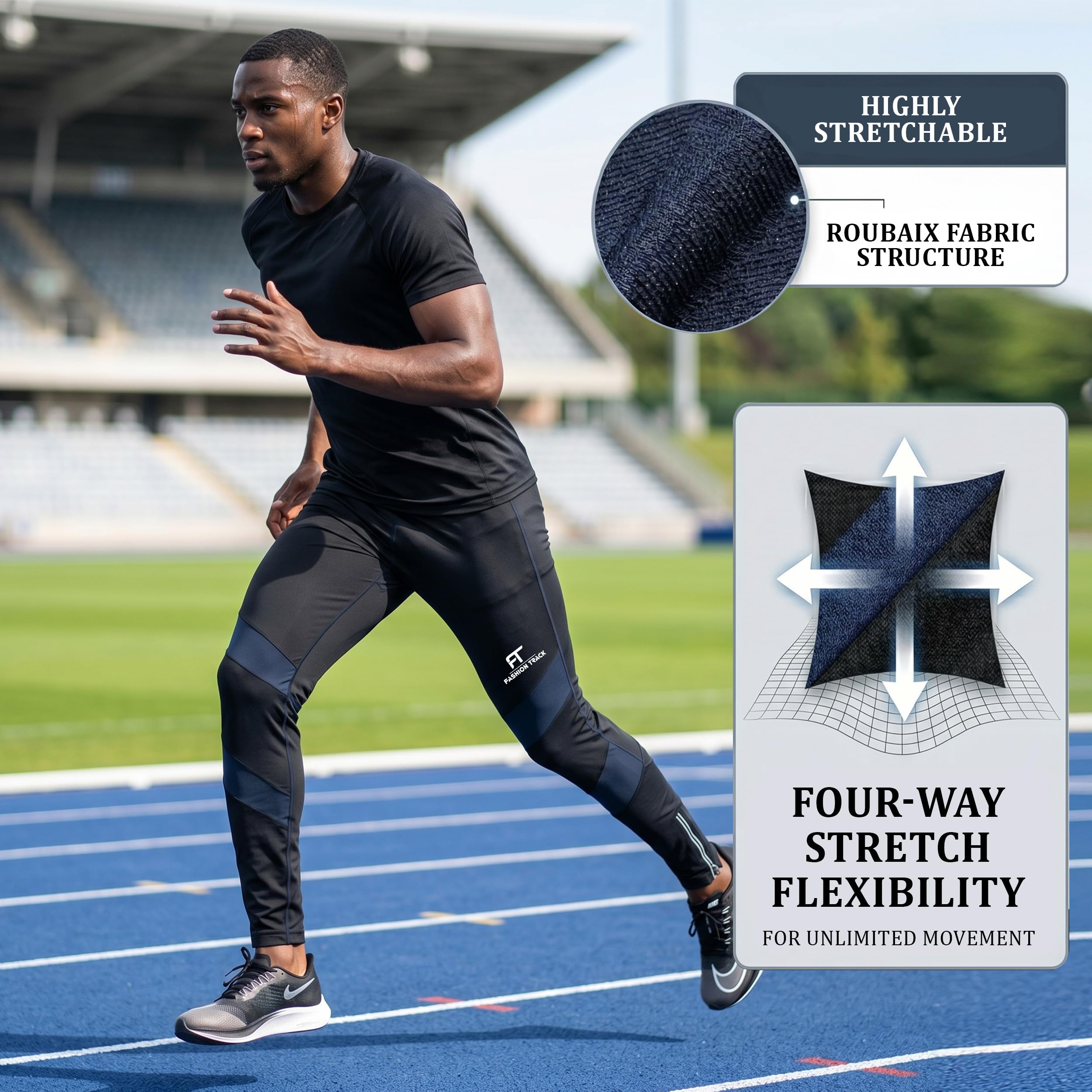 Fashion Track Cycling Trousers Men - Coolmax Padded MTB Trousers Made with Highly Elastic And Dense Roubaix Material for Long, Comfortable Bike Rides - Available in 5 Catchy Patterns