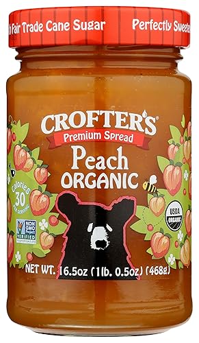 Crofters Peach Organic Premium Spread, 16.5 Oz