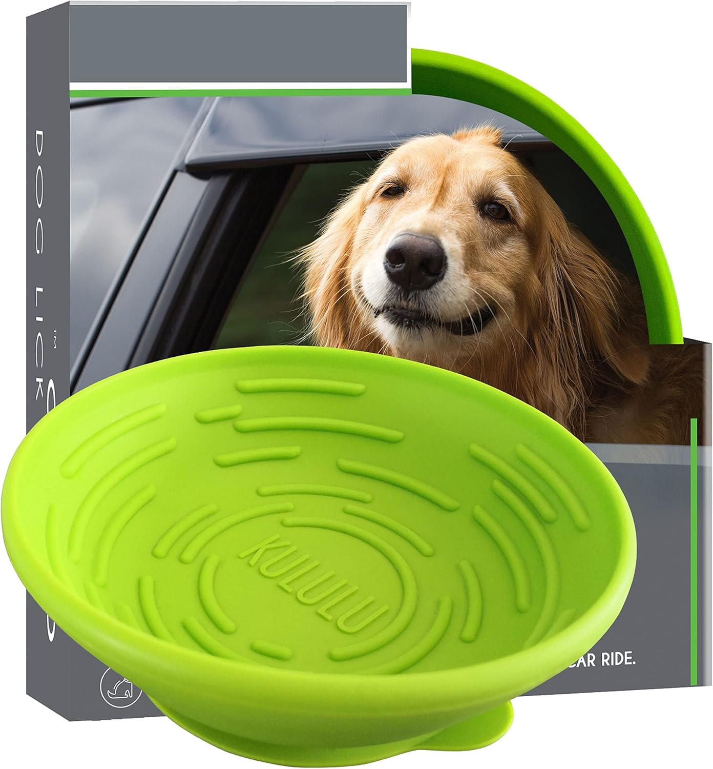 Kululu Portable Dog Lick Bowl, Dog Lick Mat for Anxiety