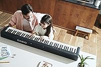 Vista 3 de Casio Pianos digitales de 88 teclas (CDP-S160BK) + pedal de sostenimiento universal M-Audio