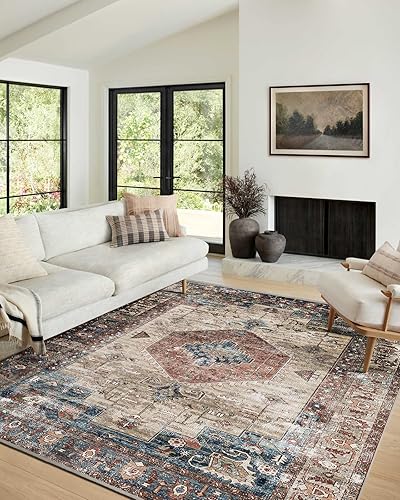 Miniatura 113 de vivorug Alfombra de 3 x 5 pies, alfombra pequeña de área para sala de estar, dormitorio, cocina, alfombra antideslizante lavable a máquina, alfombra