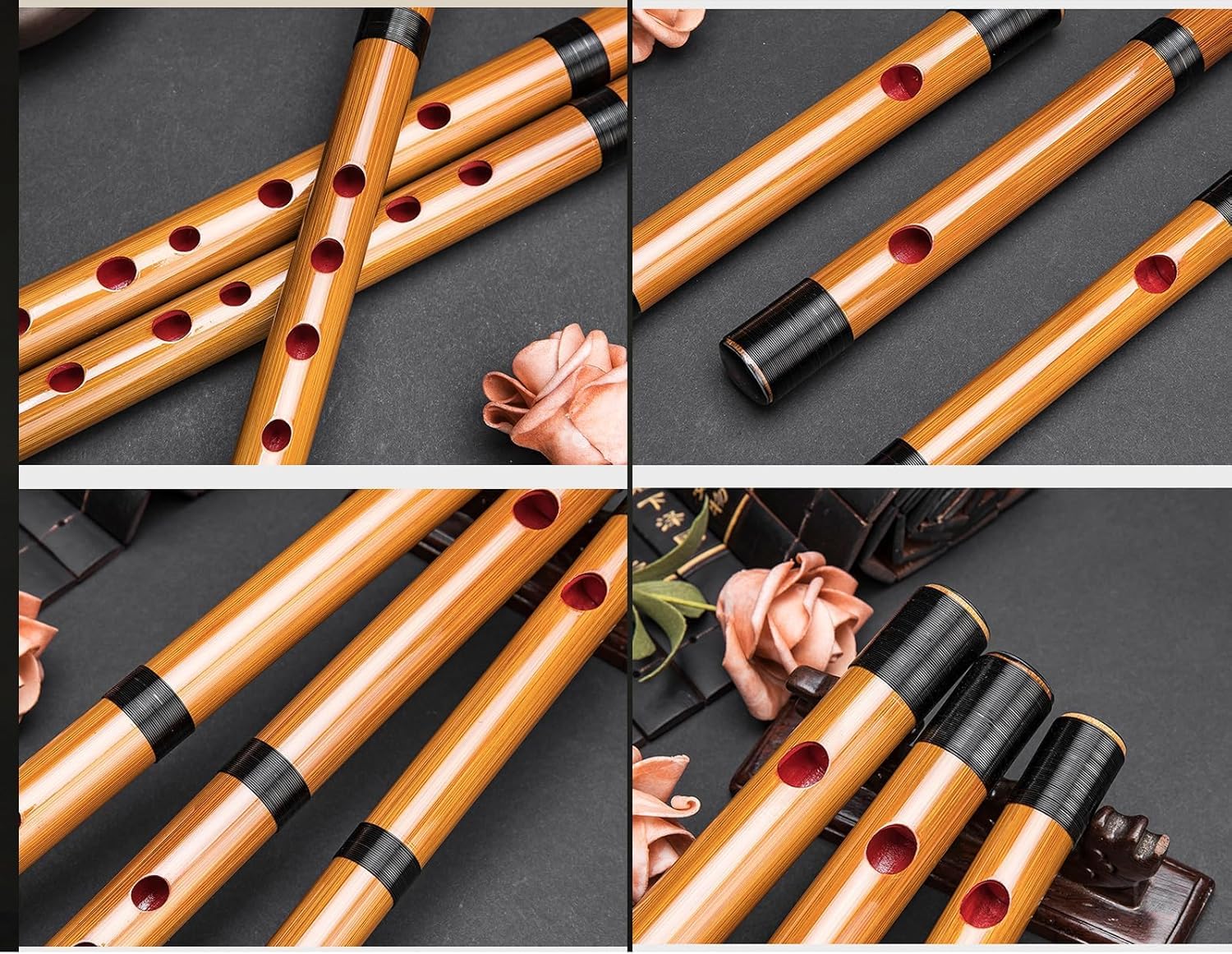 Amazon.co.jp: 初心者に最適、竹笛、横笛、伝統的な手作り、お祭りや