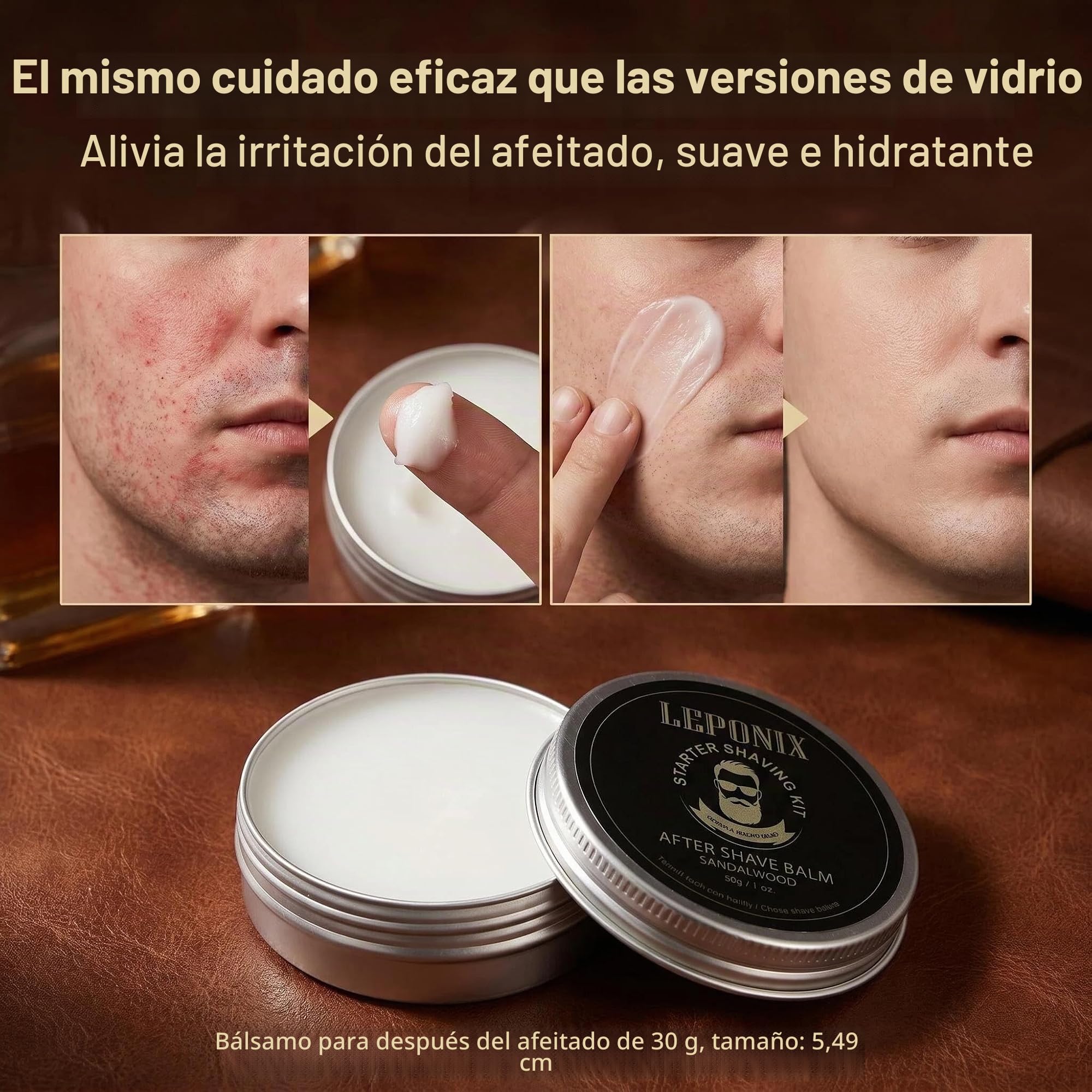 Set de afeitado para hombre, set de afeitado para hombre, incluye sándalo crema de afeitar, jabón de afeitar, cepillo de afeitar, cuenco de afeitar para hombres, caja de regalo para novio