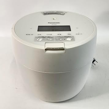 Panasonic SR-R10A-W Pressure IH Rice Cooker, 5 Cups Japanese Cup Size, New Life Single Living, Compact Size, Dishwasher Safe Lid, White