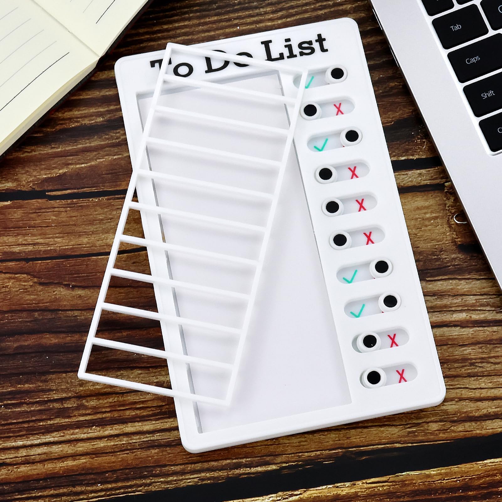 Lot De 2 Tableaux De Contrôle Liste De Tâches - Tableau Mémo Portable Pour Enfants Et Adultes Avec Fermeture Éclair Et 4 Papiers Interchangeables