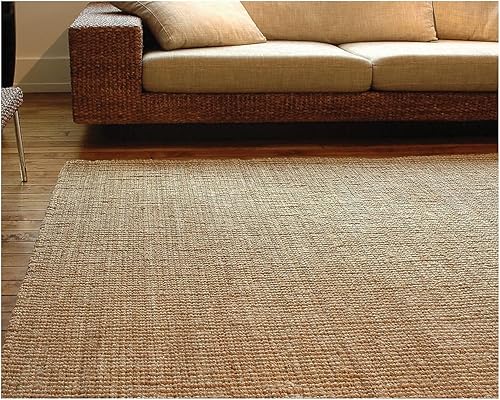 Miniatura 2 de Anji Mountain Alfombra de yute Andes de 5 x 8 pies, natural