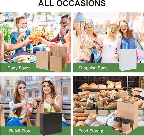 Miniatura 3 de PAICUIKE Bolsas de regalo pequeñas, 24 unidades a granel para niños, bolsas de papel con asa para regalos, baby shower, cumpleaños, bolsas de boda