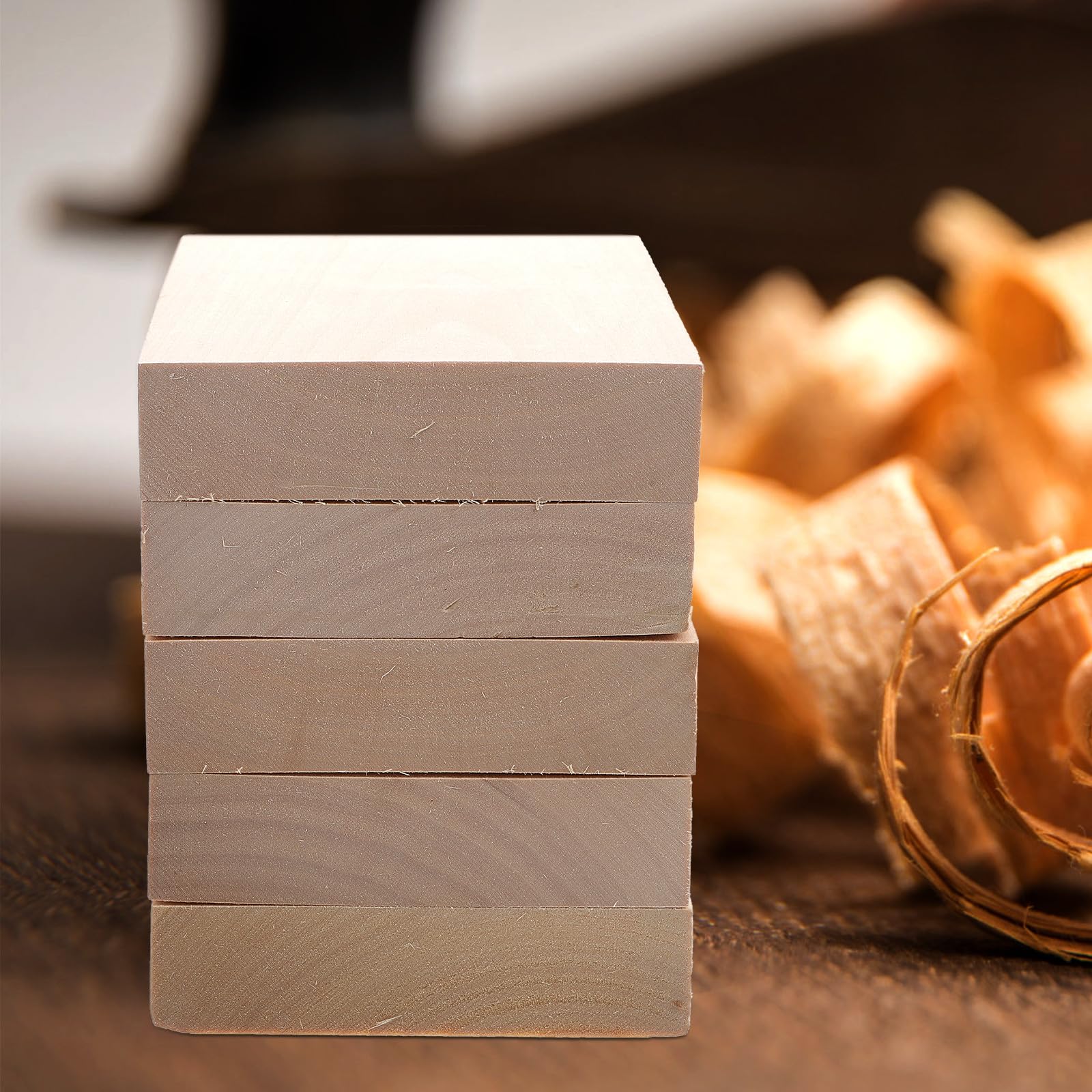 5 Bloques de Madera de Tilo para Terminar Talla DIY