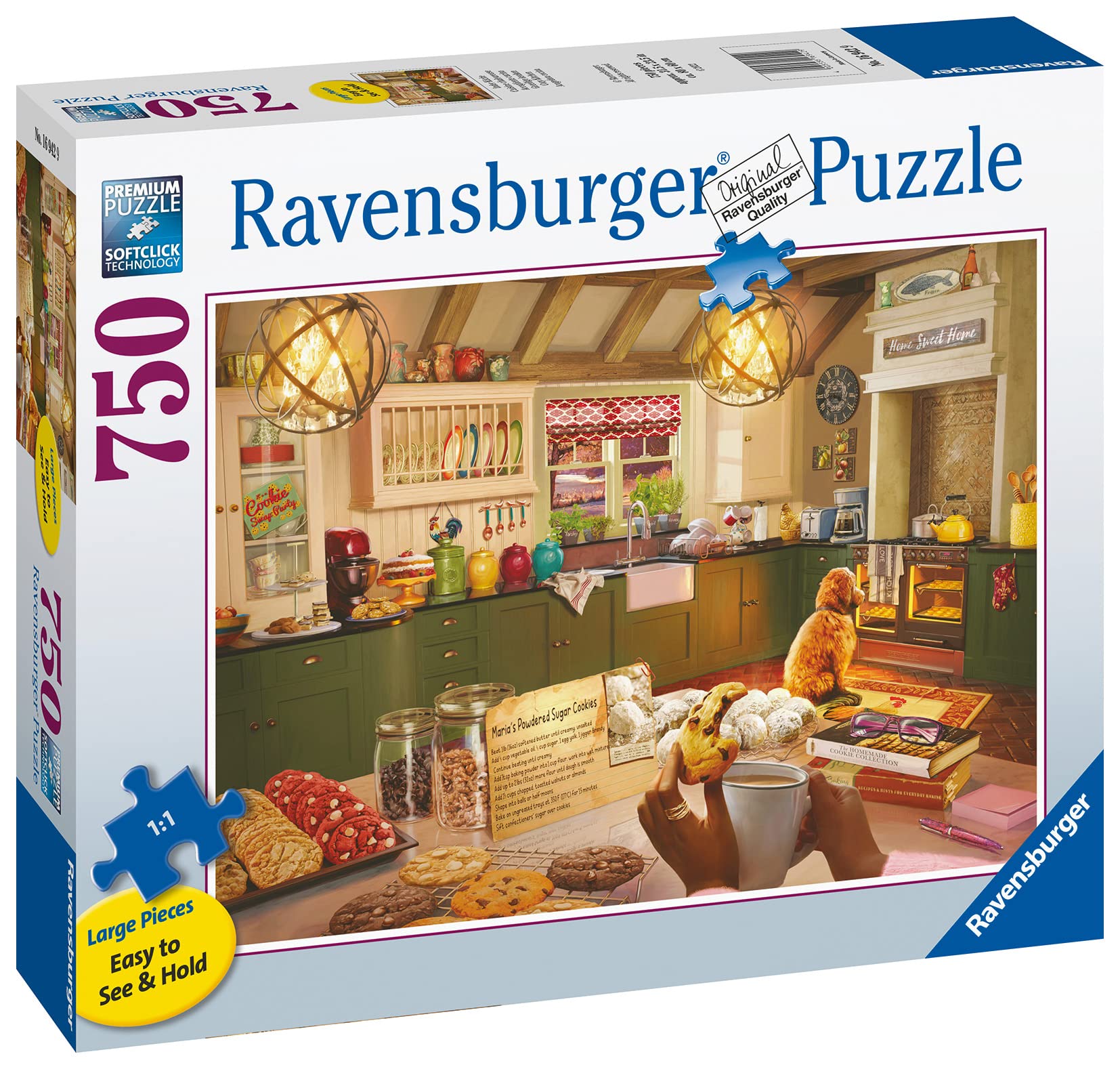 Ravensburger Puzzle Tierische Künstler - 750 Teile Large Pieces