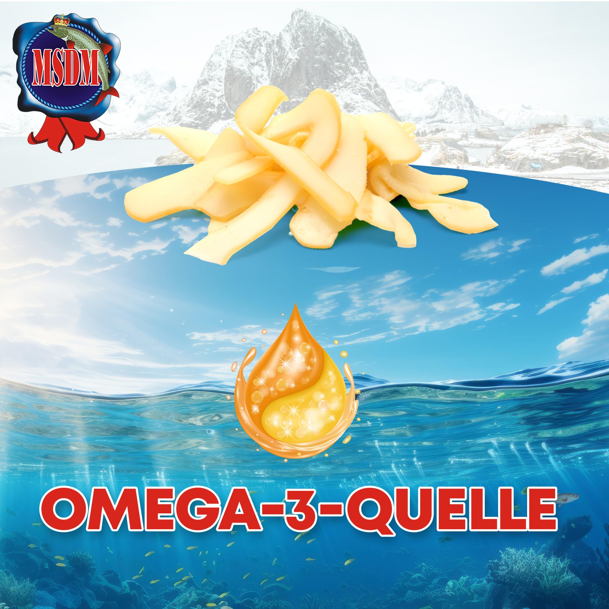 Tintenfisch Smoked (1kg XXL Pack) Fisch Jerky I High Protein I Snacks I Trockenfisch Omega 3 I Beef Jerky, Trockenfleisch & Chips Alternative