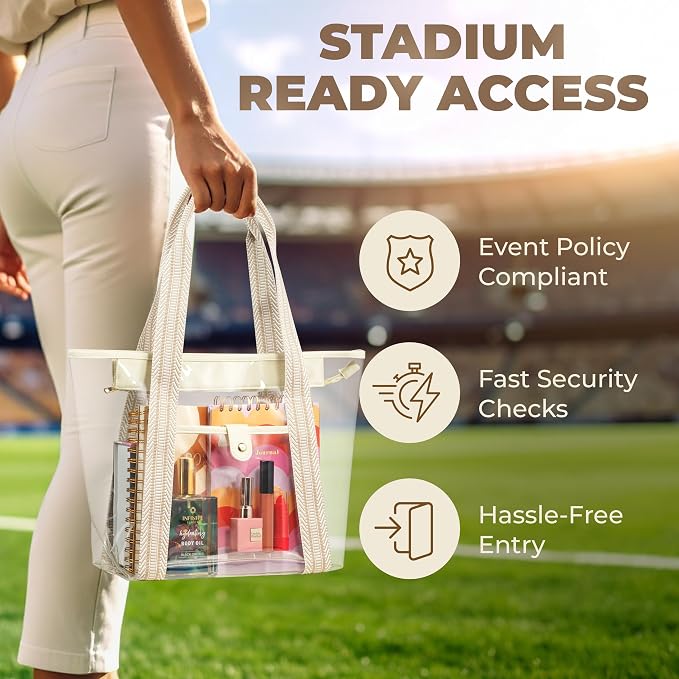 Bolso transparente grande para eventos y uso diario miniatura 6