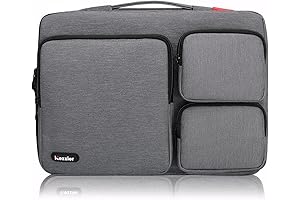 icozzier 13-13.3 inch Laptop Sleeve Case Thri-Side Pocket for Electronic Accessories Storage,...