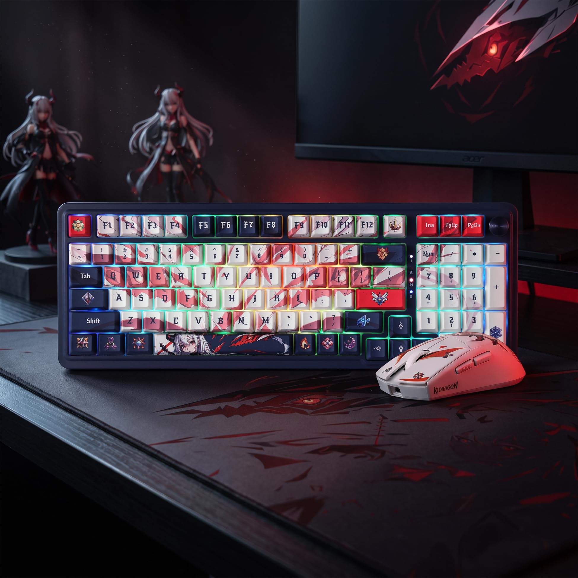 Redragon CB203AK Gaming-Tastaturen & -Mäuse Combos 3 Moden Linear