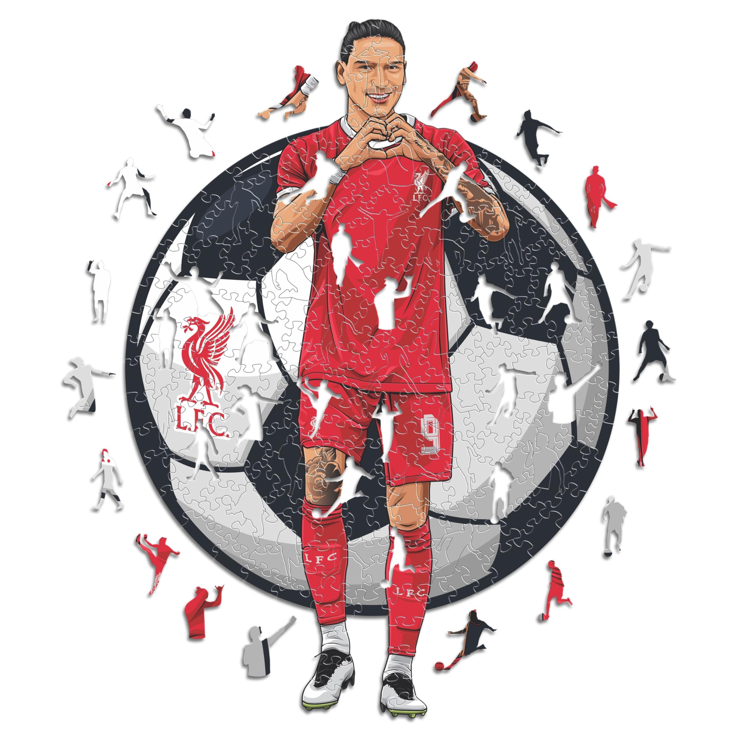 Iconic Puzzles - Darwin Nuñez, Liverpool, 100% Small, Nuñez