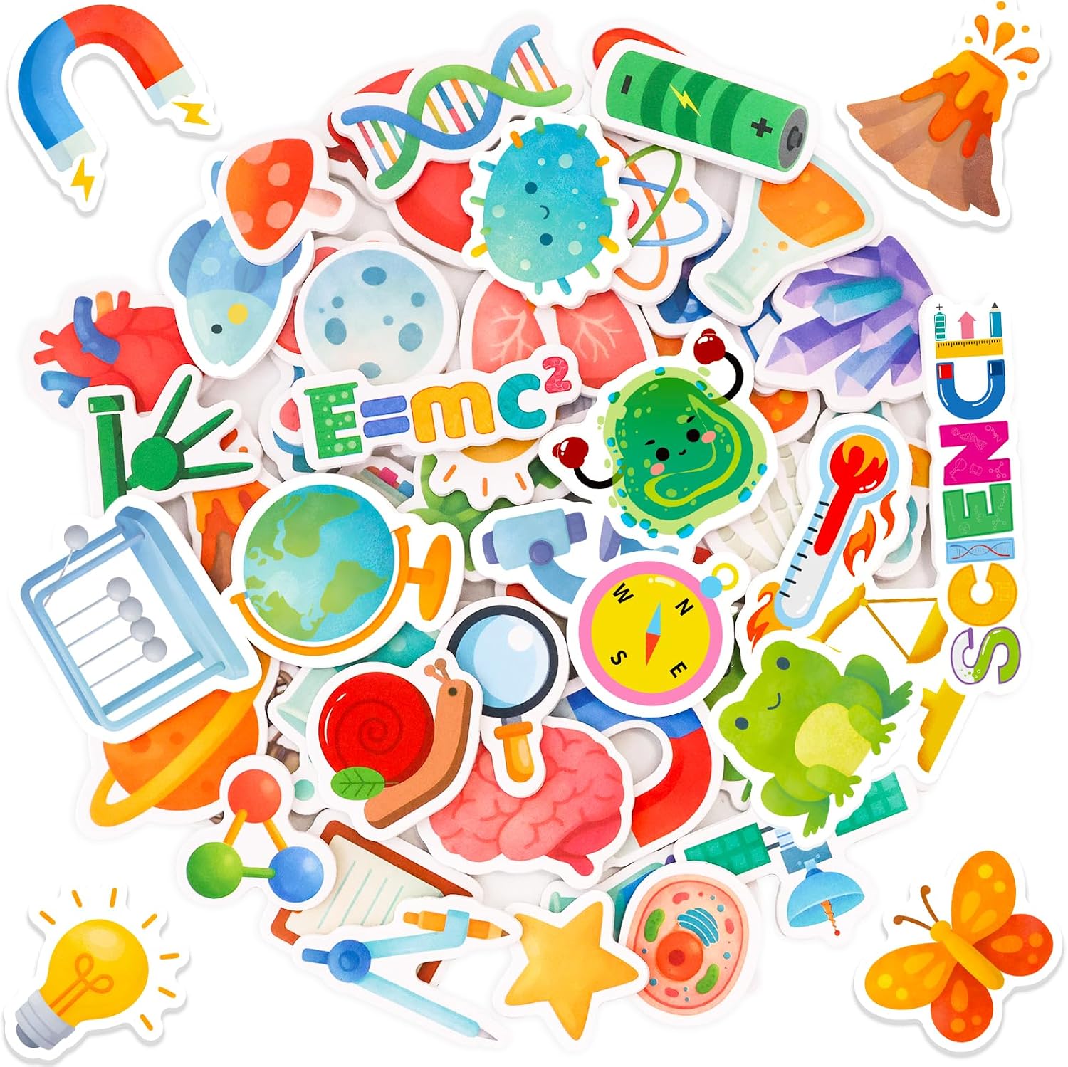 Fancy Land 200Pcs Science Foam Stickers for Teens Adults Teachers Students