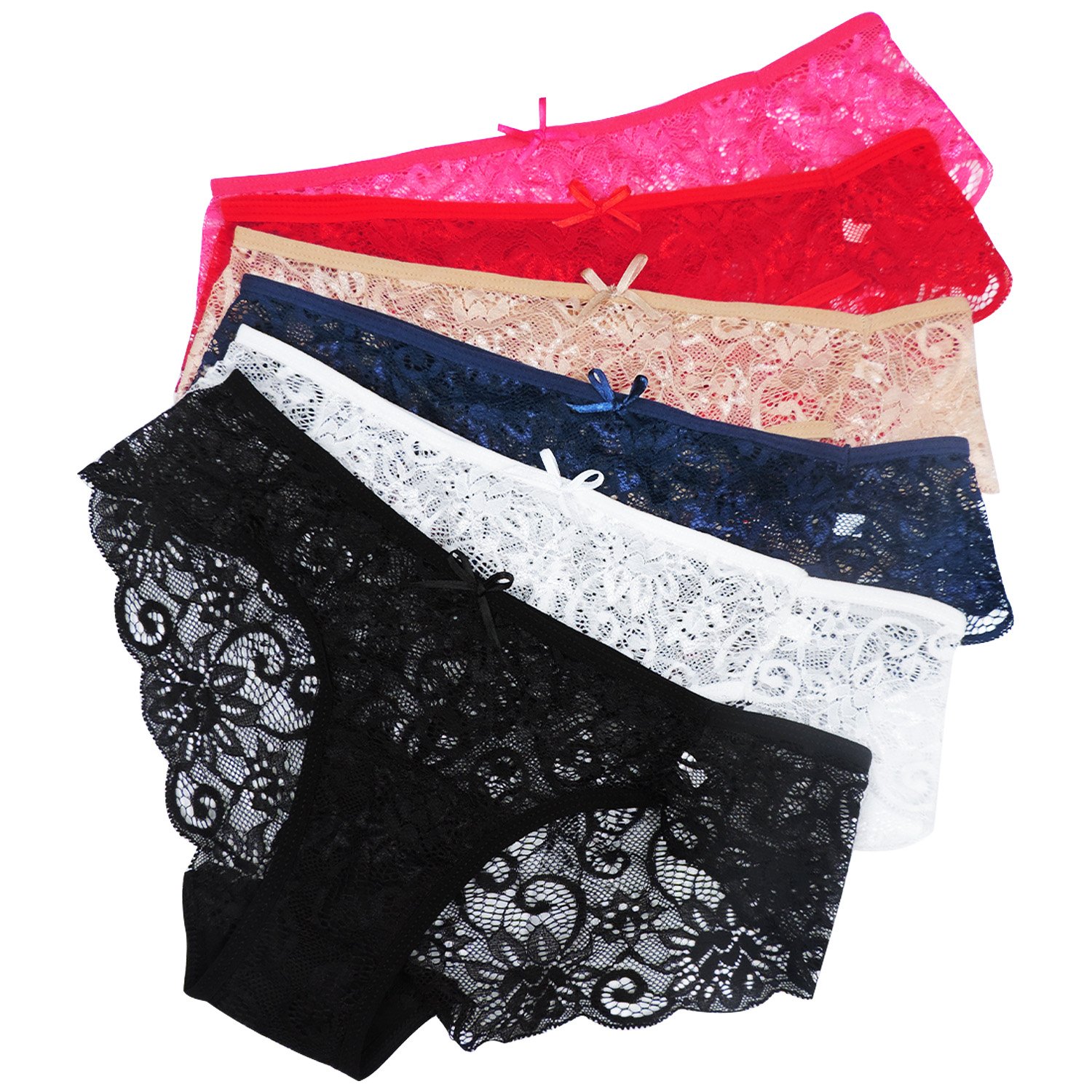Sunm Boutique Sexy Lace Womens Underwear Cheeky Panties for Women Seamless Bikini for Ladies