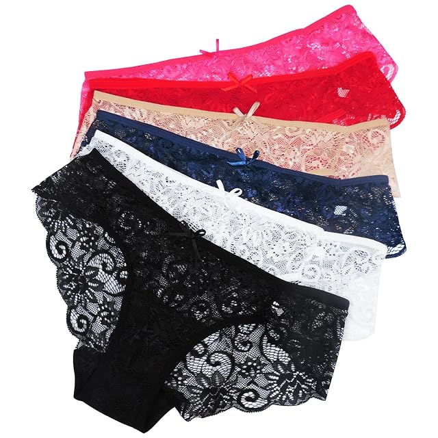 Sunm Boutique Sexy Lace Womens Underwear Cheeky Panties for Women Seamless Bikini for Ladies